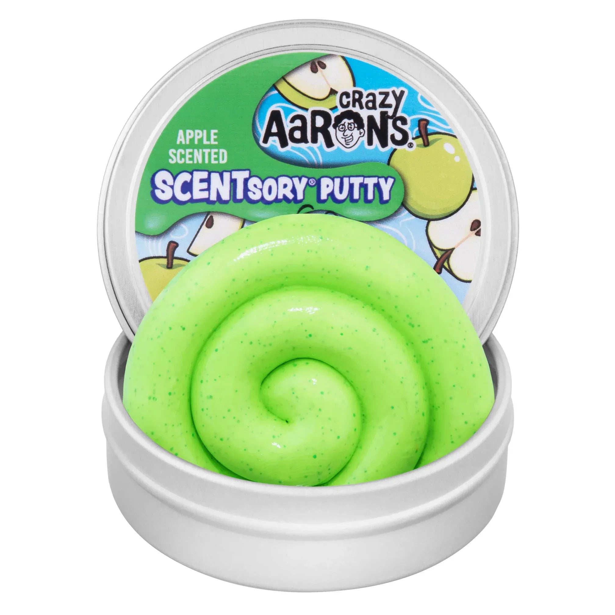 Crazy Aarons SCENTsory® Crisp Apple Medium 2.75 Inch Thinking Putty Tin