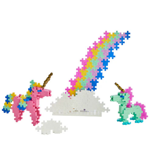 Plus Plus Learn to Build Unicorns - 275 Piece Building Set