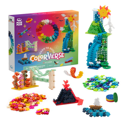 Plus Plus Learn to Build Colorverse - 1000 Piece Building Set