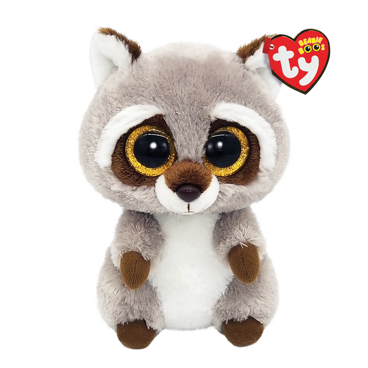 Ty Beanie Boos 8 Inch Oakie the Raccoon Plush Toy