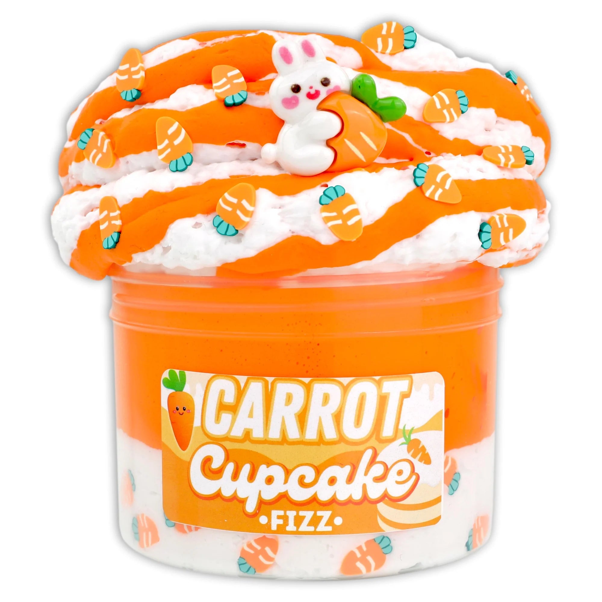 Dope Slimes 8 oz Carrot Cupcake Fizz Easter Slime