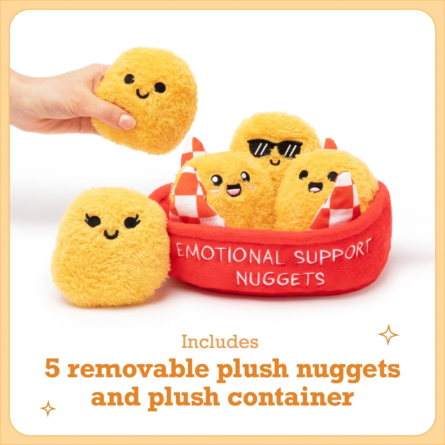 Emotional Support Nuggets Set of 5 Plush Toys by What Do You Meme
