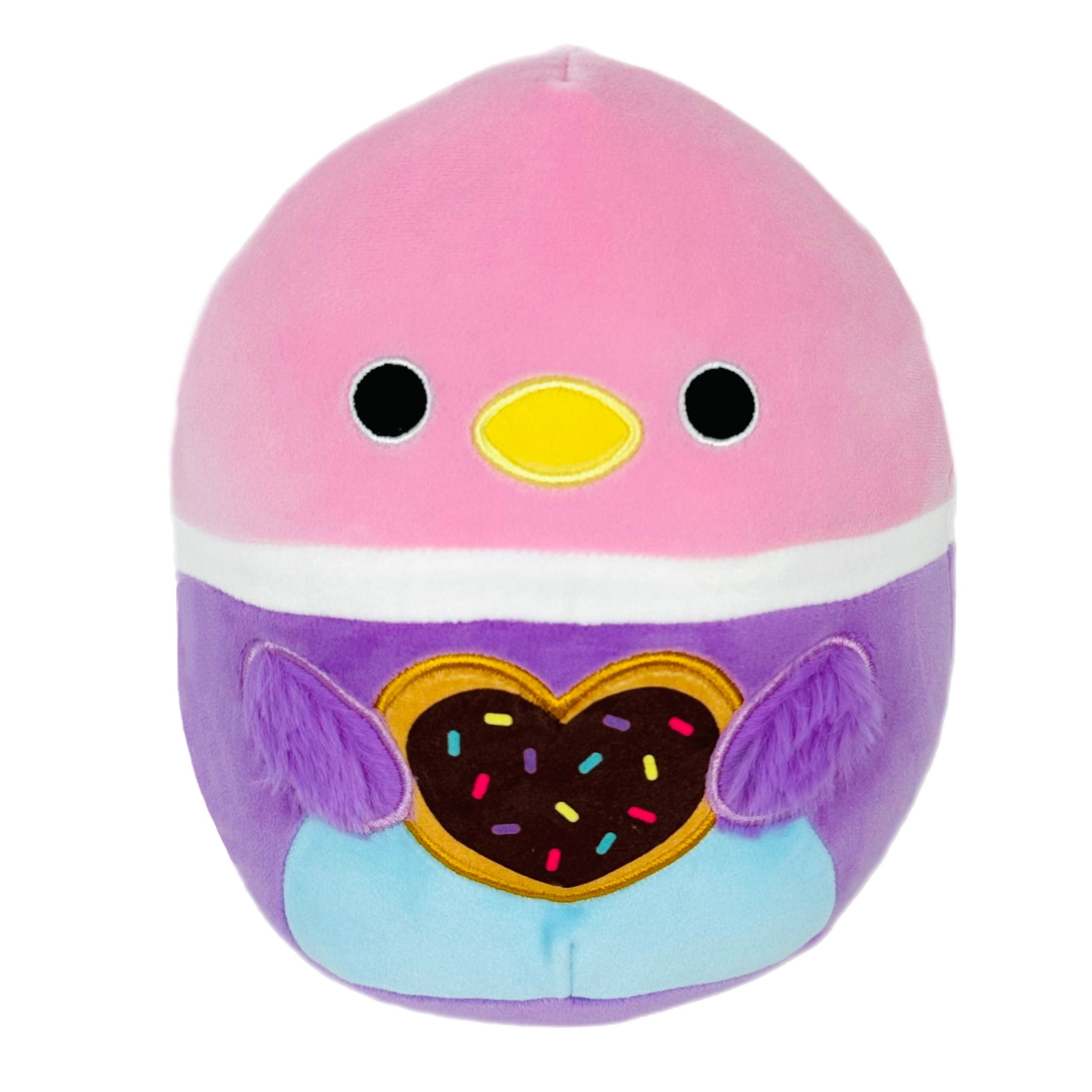 Squishmallow 8 Inch Lilibet the Duck with Donut Valentine Plush Toy