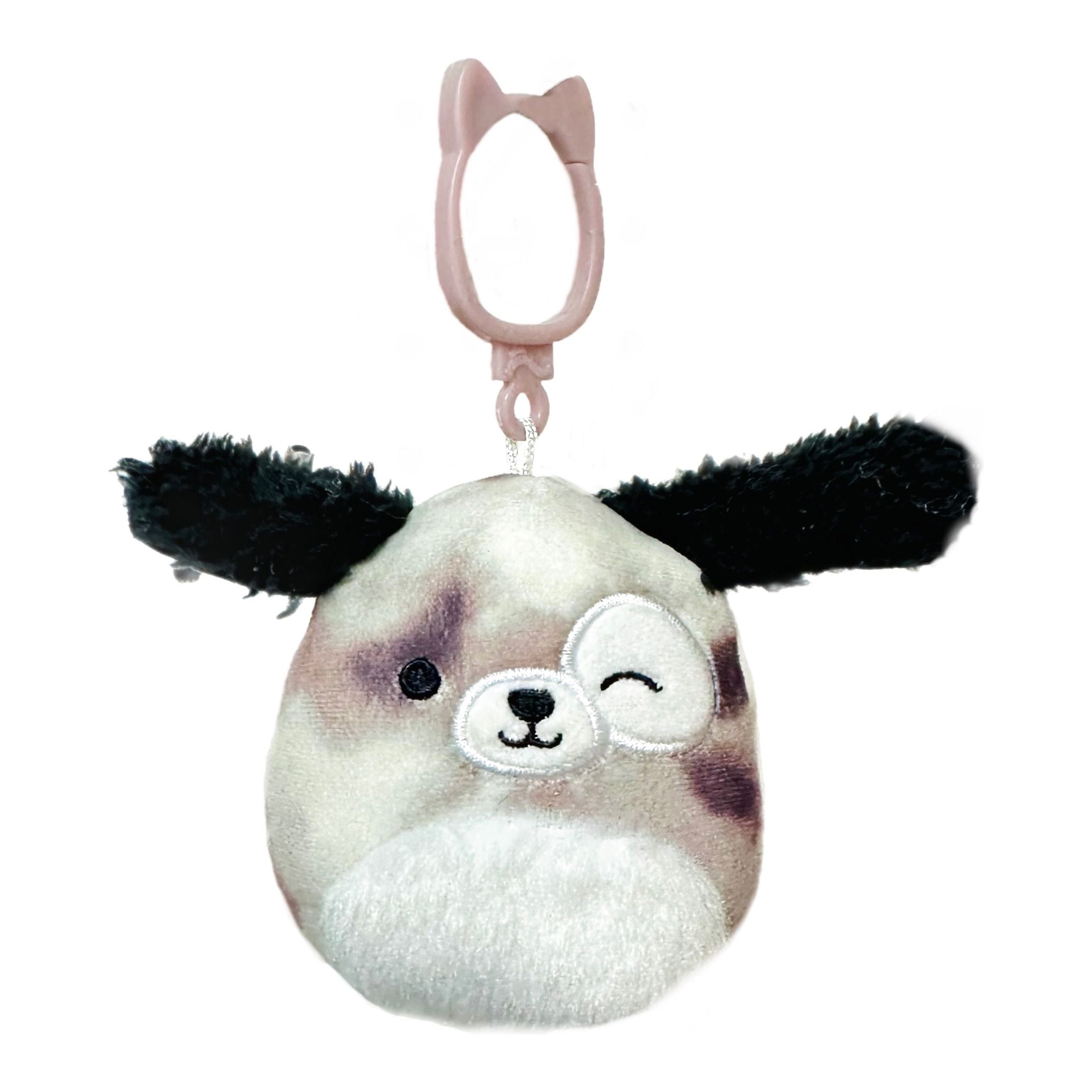 Squishmallow 3.5 Inch Zerdan the Brown Marbled Dog Plush Clip *FINAL SALE*