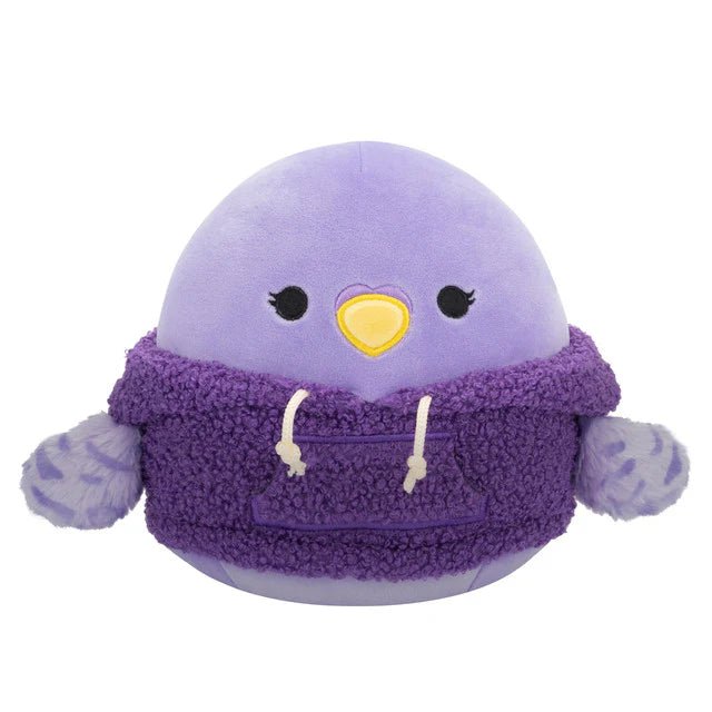 Squishmallow 12 Inch Anoushka the Parakeet with Hoodie Plush Toy - Owl & Goose Gifts