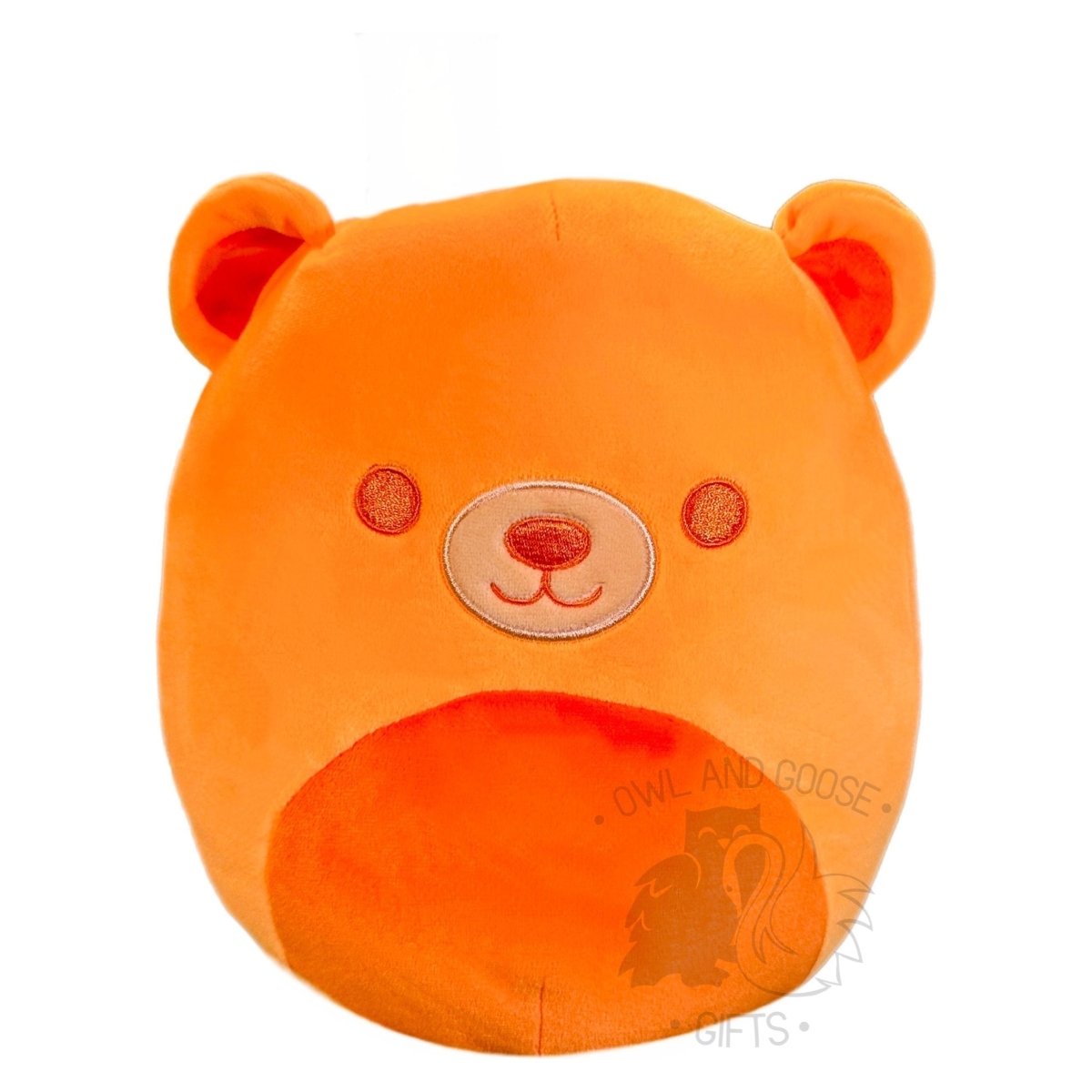 Squishmallow 12 Inch Zapo the Orange Neon Bear Plush Toy - Owl & Goose Gifts