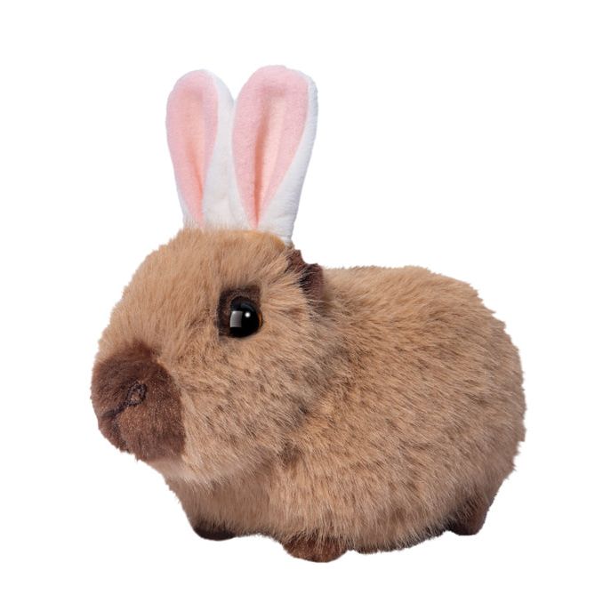 Douglas 7 Inch Easter Capybara with Bunny Ears Plush Toy