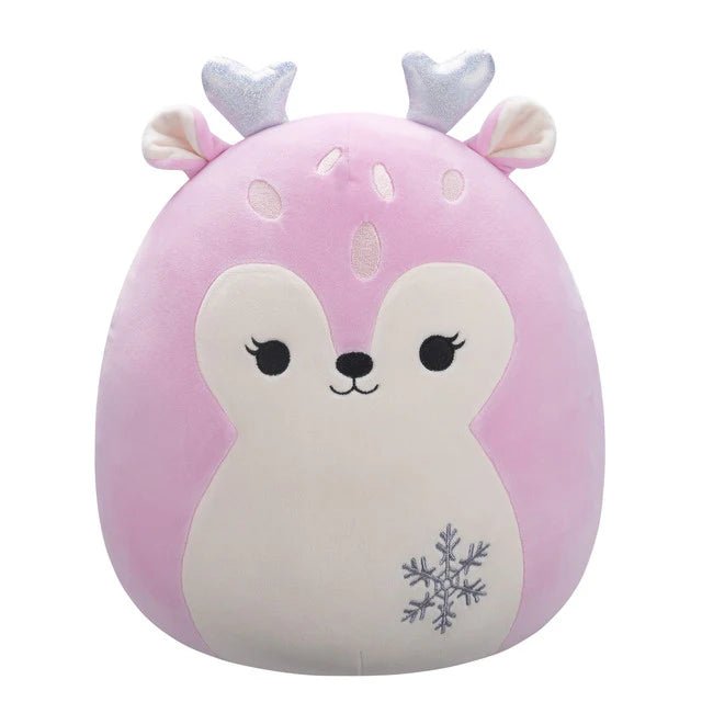 Squishmallow 16 Inch Falala the Pink Fawn Christmas Plush Toy - Owl & Goose Gifts
