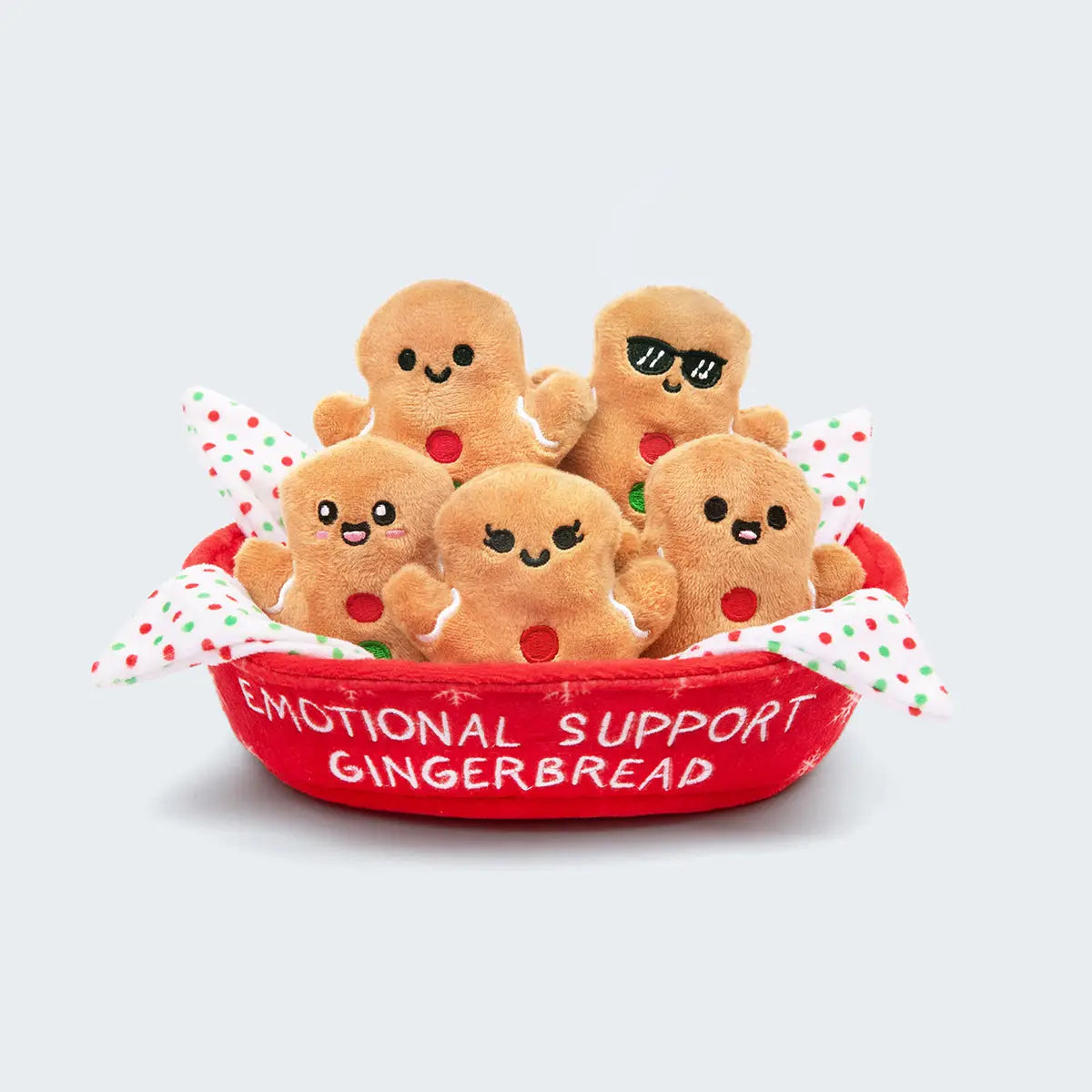 Emotional Support Gingerbread Set of 5 Plush Toys by What Do You Meme
