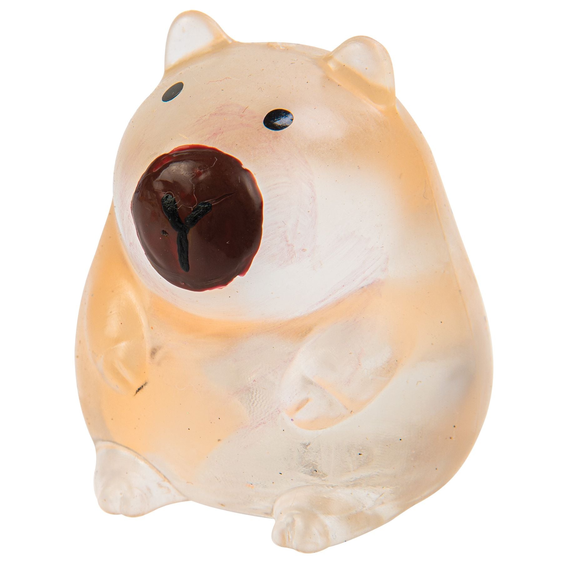 Master Toys 2.5 Inch Capybara Jellygems Maltose Squishy - Sensory Fidget Toy