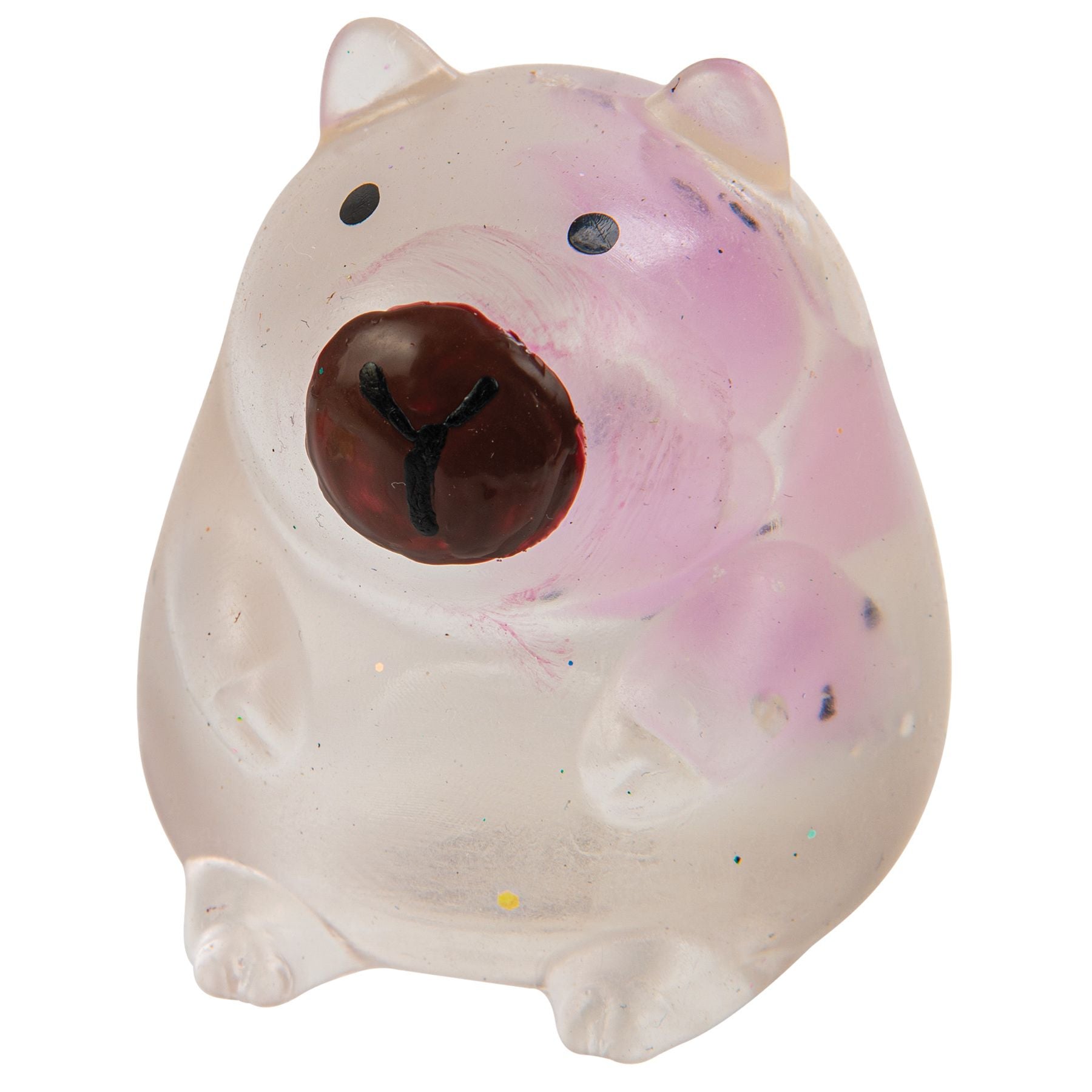 Master Toys 2.5 Inch Capybara Jellygems Maltose Squishy - Sensory Fidget Toy