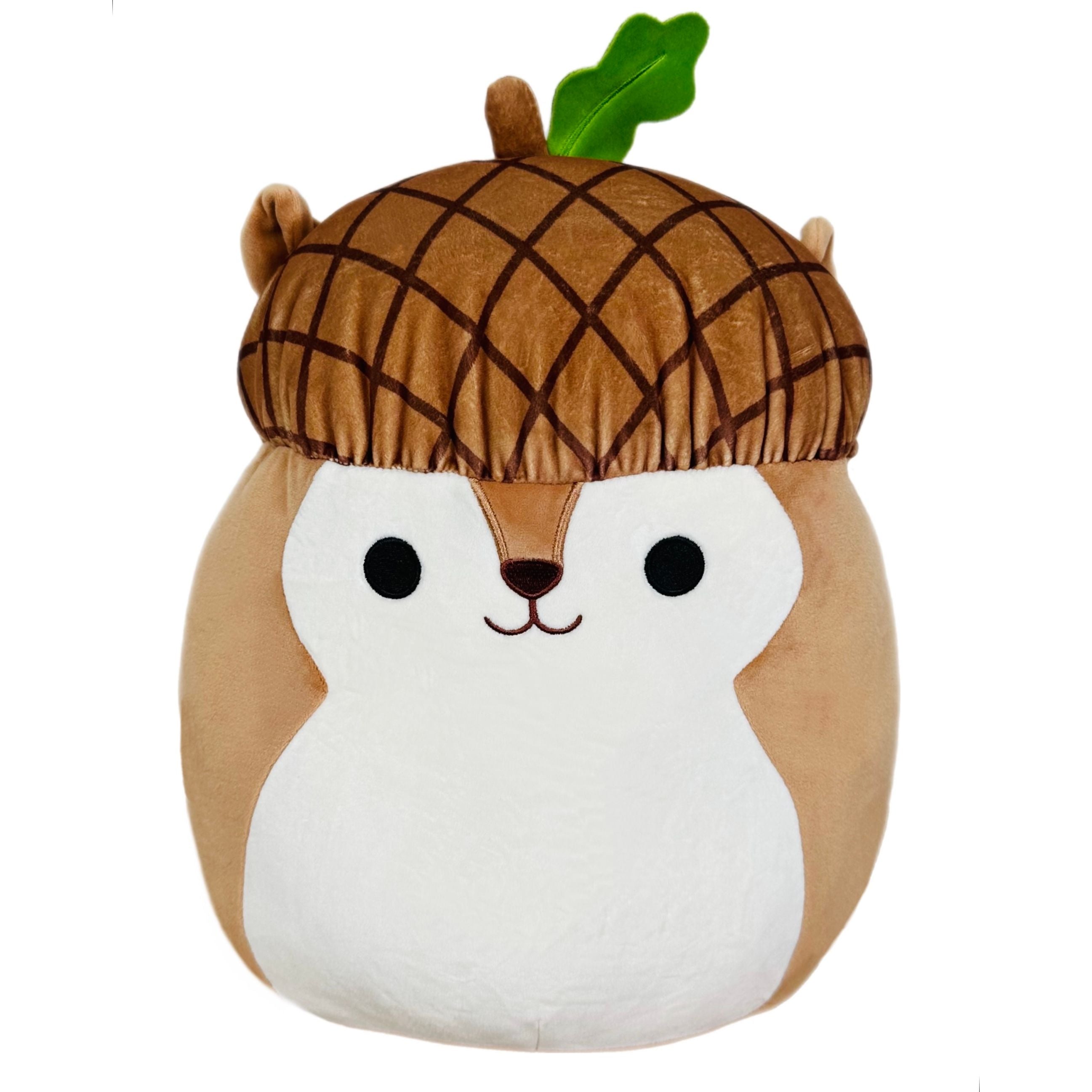 Squishmallow 8 Inch Sawyer the Acorn Squirrel Hybrid Plush Toy
