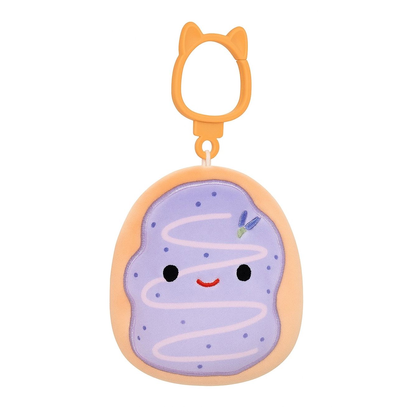Squishmallow 3.5 Inch Selah the Lavender Donut Plush Clip