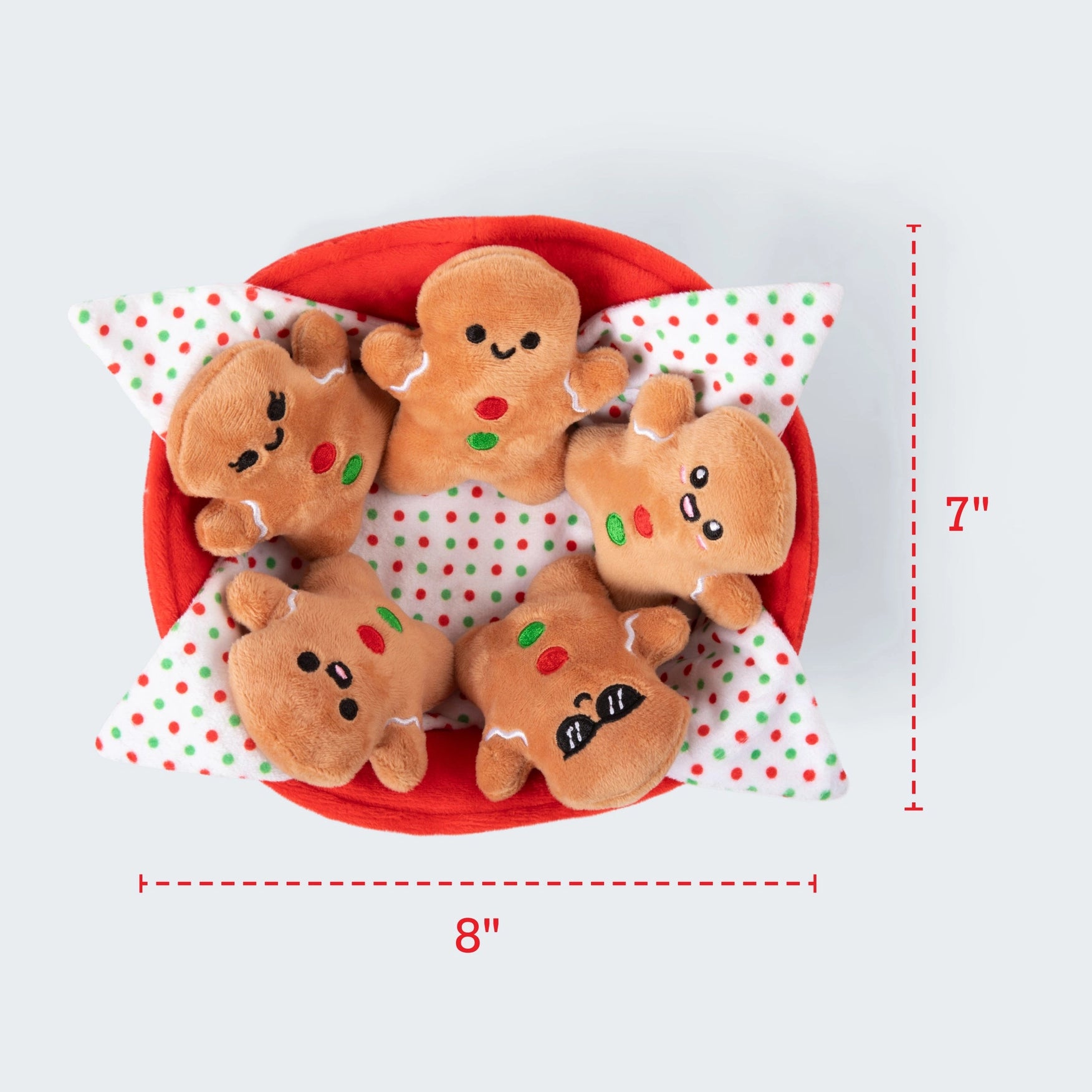 Emotional Support Gingerbread Set of 5 Plush Toys by What Do You Meme