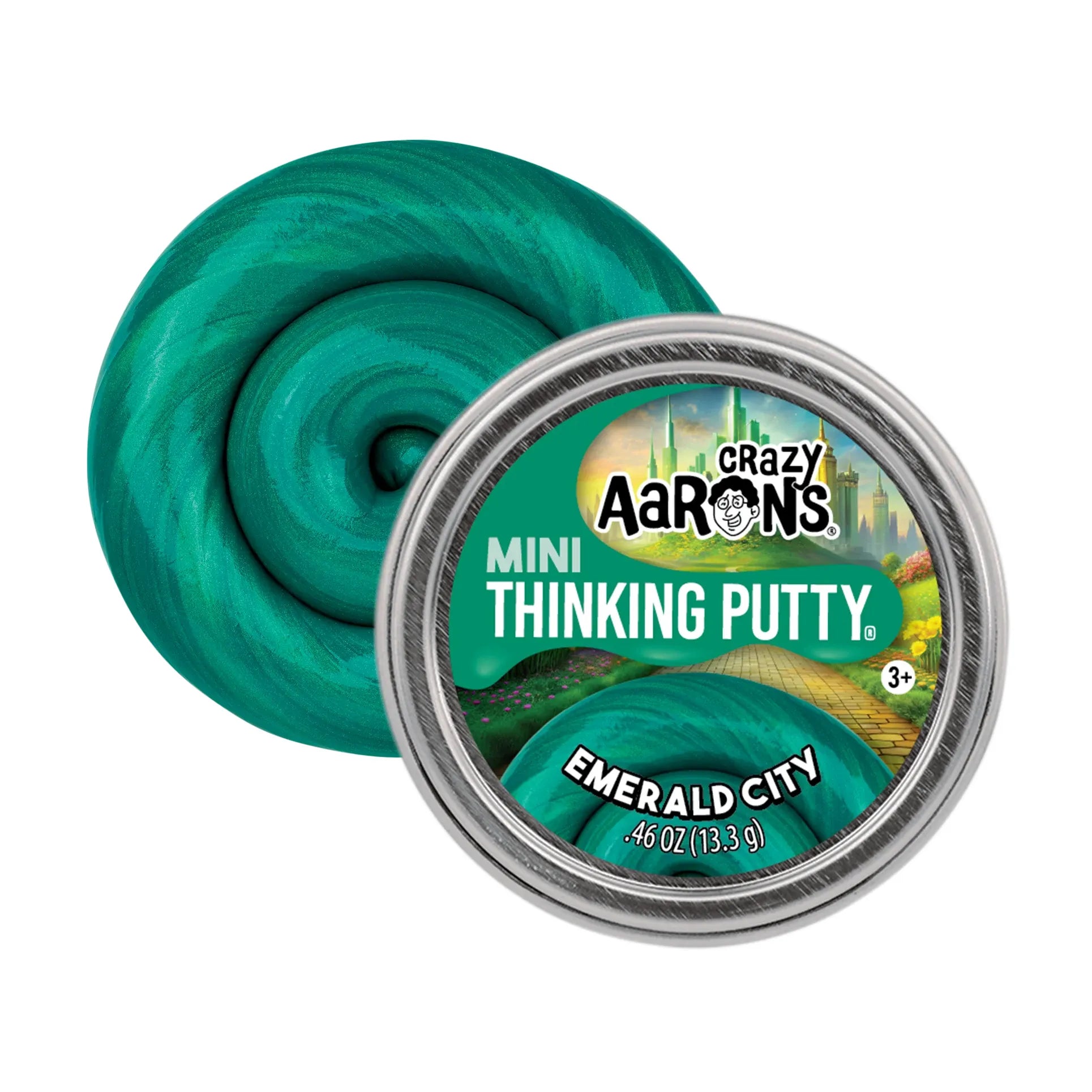 Crazy Aarons Emerald City Mini 2 Inch Thinking Putty Tin