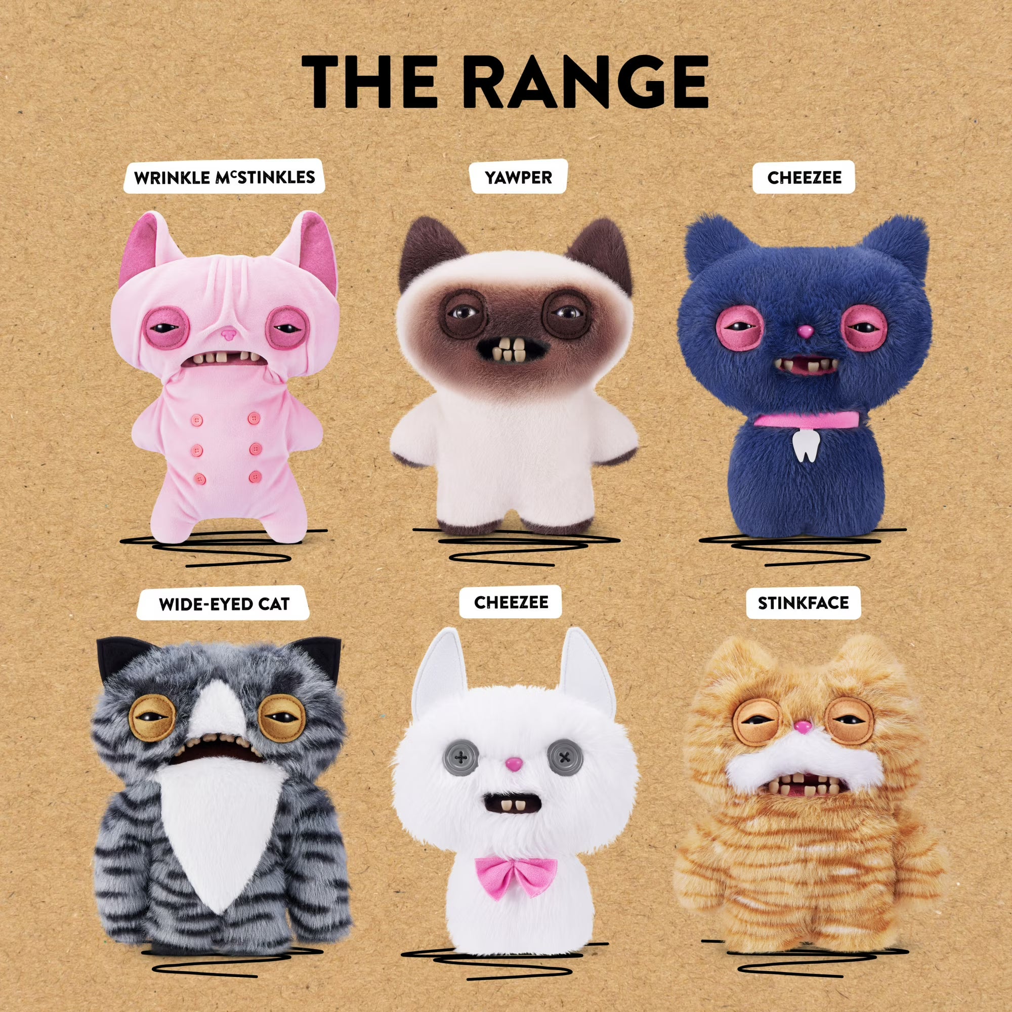 Zuru Fugglers 9 Inch Alley Cats - Cheezee White