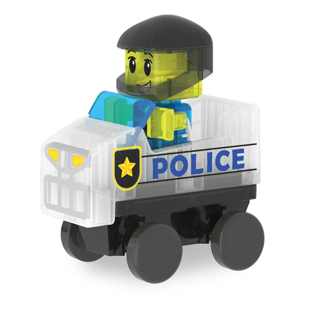 Magna-Tiles Police Patrol - 20 Piece Magnet Block Building Set