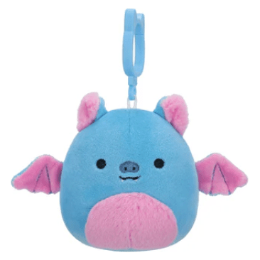 Squishmallow 3.5 Inch Boyle the Blue Fruit Bat Plush Clip - Owl & Goose Gifts
