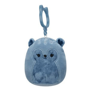 Squishmallow 3.5 Inch Brunhilda the Velvet Squirrel Plush Clip - Owl & Goose Gifts