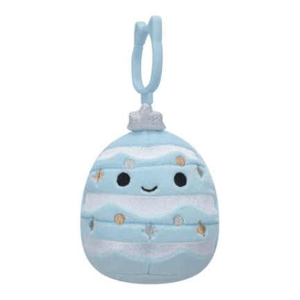 Squishmallow 3.5 Inch Keiko the Blue Tree Christmas Plush Clip - Owl & Goose Gifts