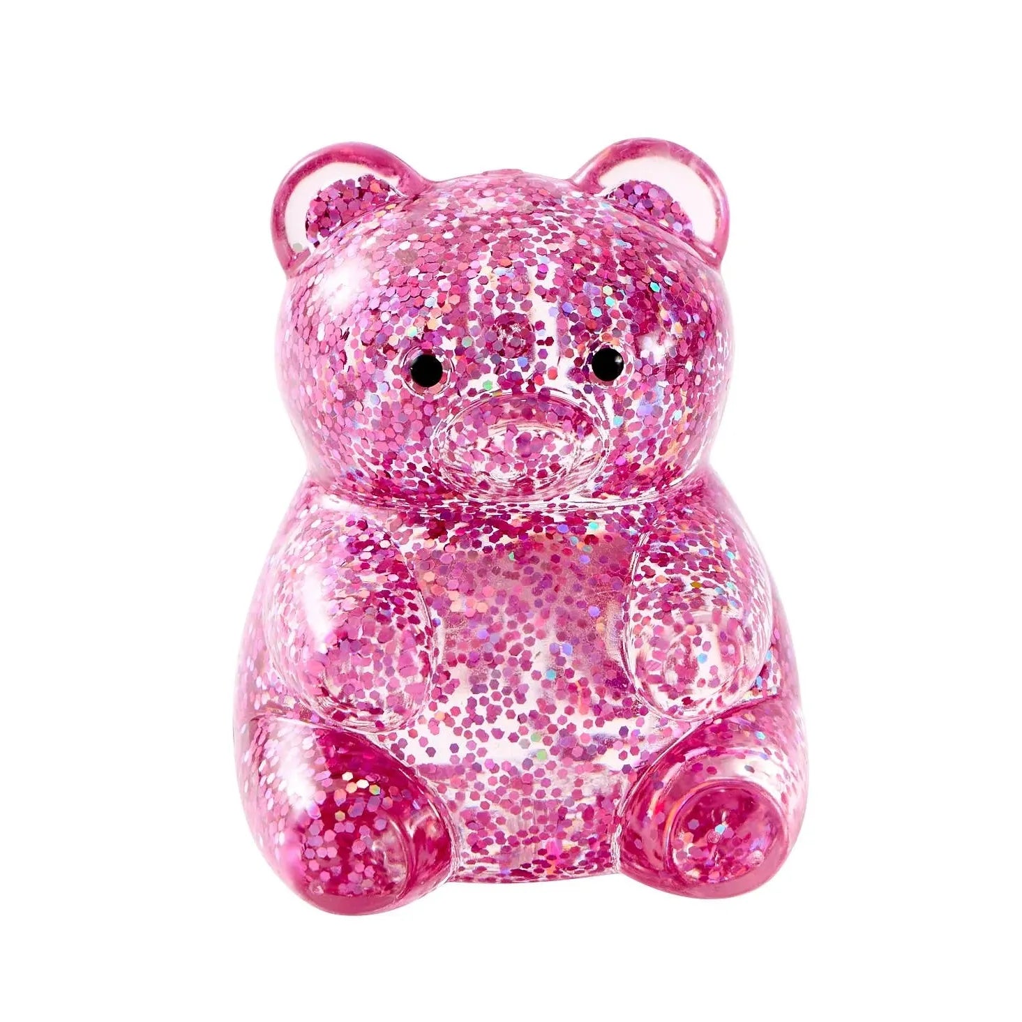 J'adore 2.5 Inch Squeezy Bear Squishy Fidget Sensory Toy - PINK