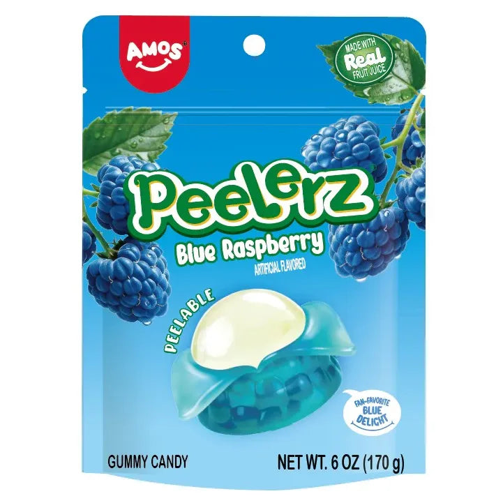 Peelerz Gummy Candy - Blue Raspberry 6oz