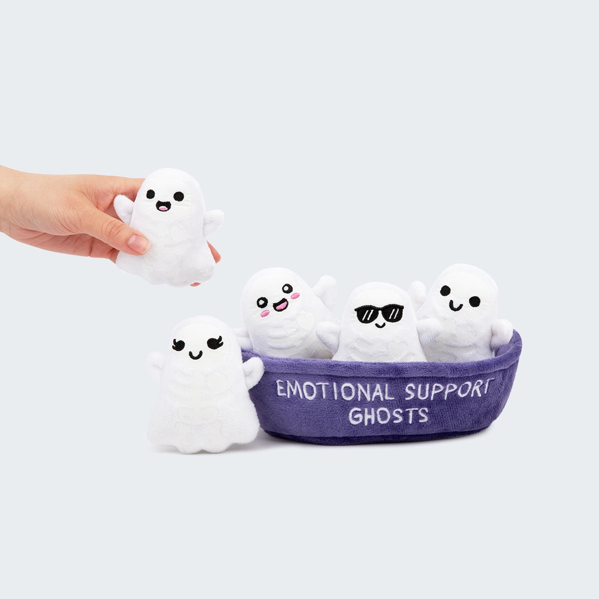 Emotional Support Ghosts Set of 5 Plush Toys by What Do You Meme