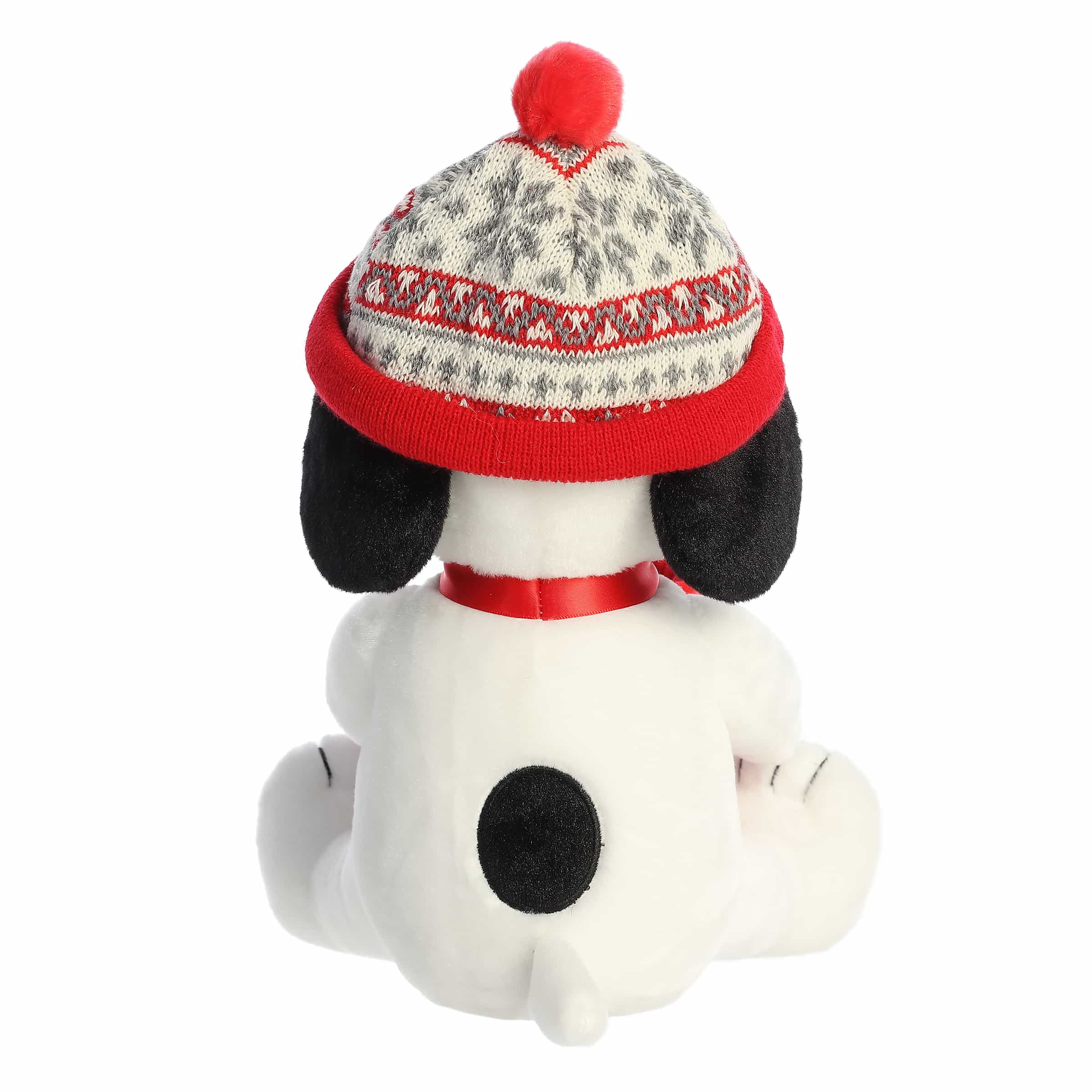 Aurora Plush 8 Inch Peanuts Winter Hat Snoopy with Mug Holiday Plush Toy