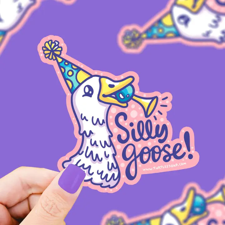 Turtle's Soup Silly Goose Vinyl Sticker