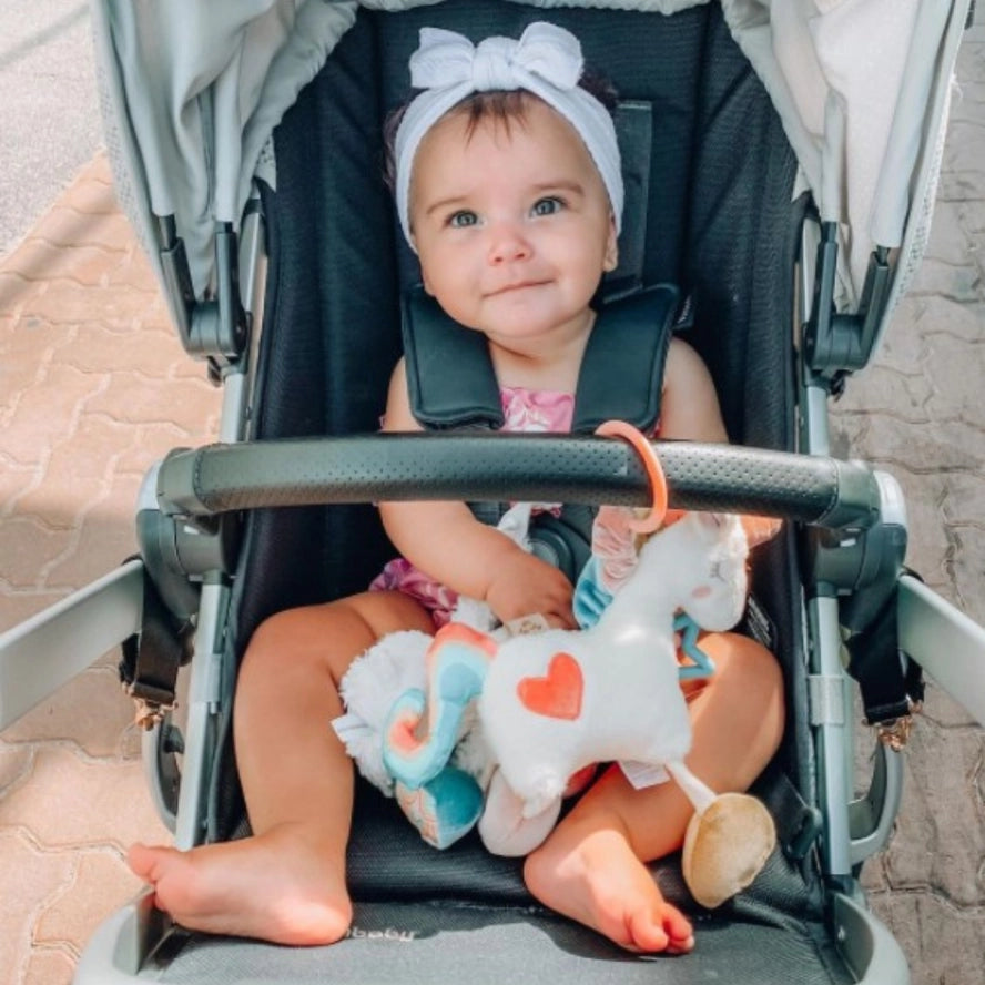 Itzy Ritzy Itzy Friends Link & Love™ Unicorn Activity Plush with Teether Toy