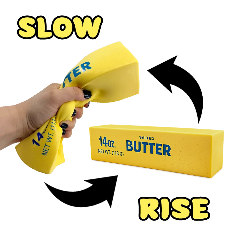 Fun Doh 10 Inch Jumbo Butter Squishy Slow Rise Sensory Fidget Toy
