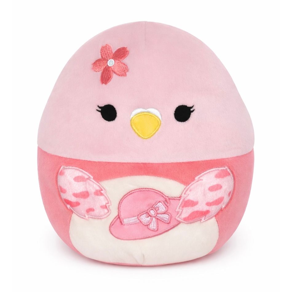 Squishmallow 8 Inch Beena the Parakeet Holding Hat Easter Plush Toy