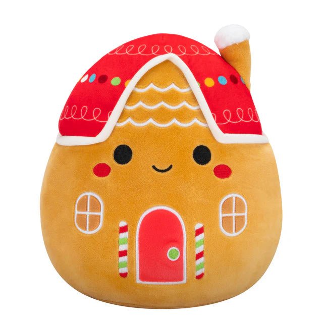 Squishmallow 5 Inch Casa the Gingerbread House Christmas Plush Toy - Owl & Goose Gifts