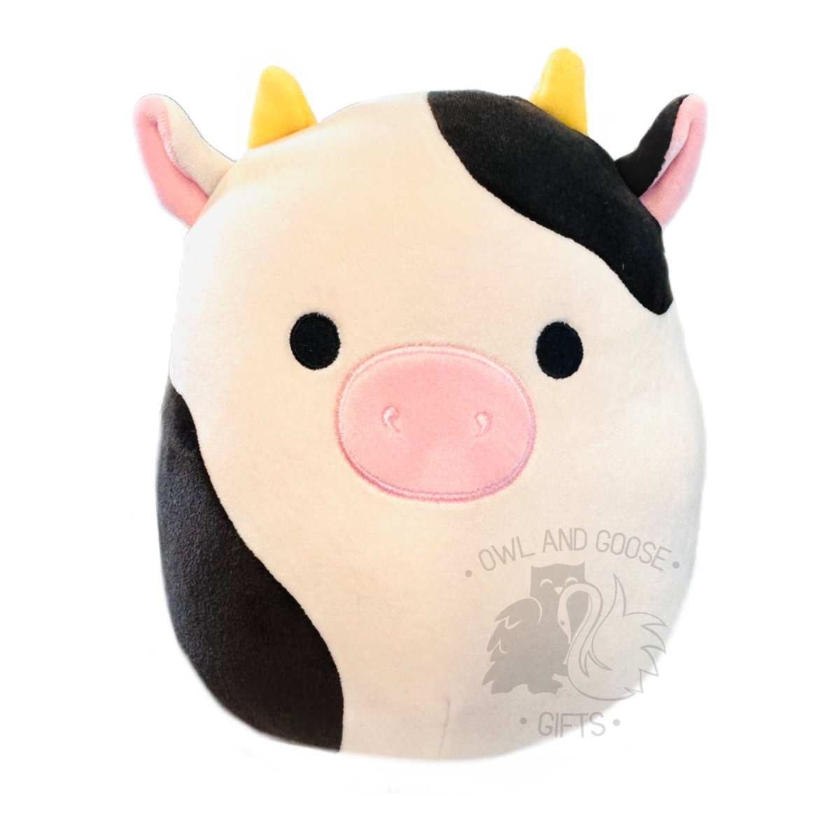 Squishmallow 5 Inch Connor the Cow Plush Toy - Owl & Goose Gifts