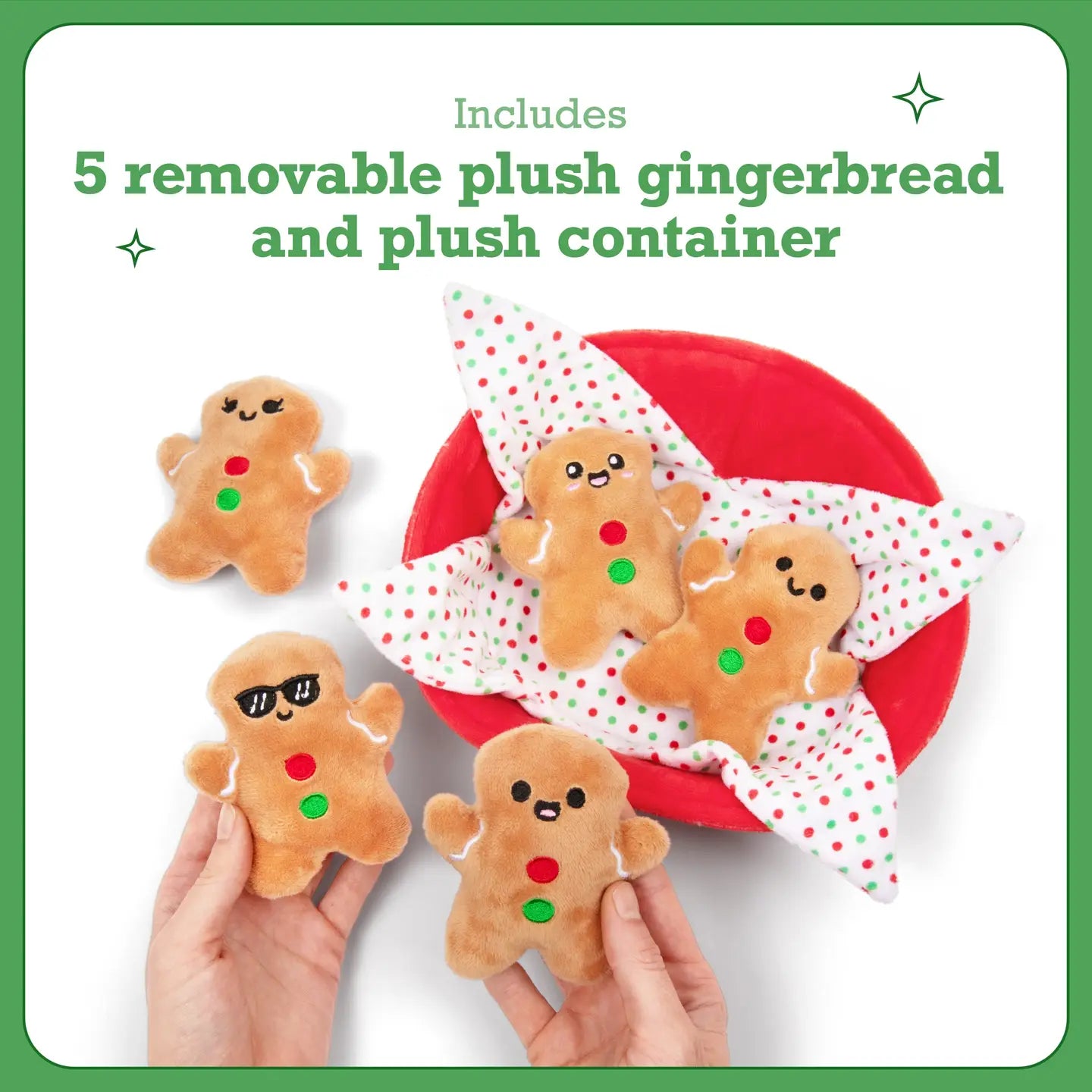 Emotional Support Gingerbread Set of 5 Plush Toys by What Do You Meme