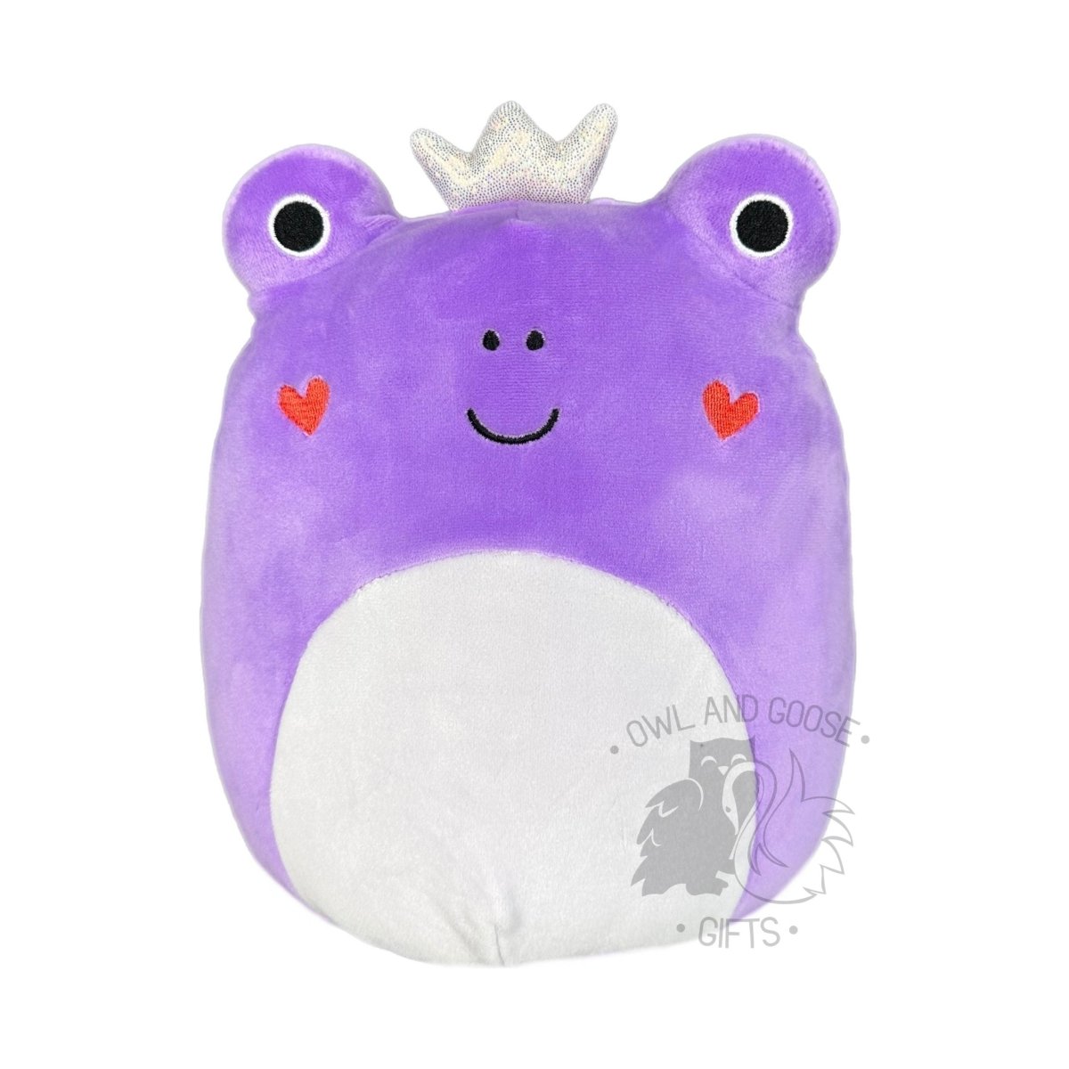 Squishmallow 5 Inch Francine the Purple Frog Valentine Plush Toy - Owl & Goose Gifts