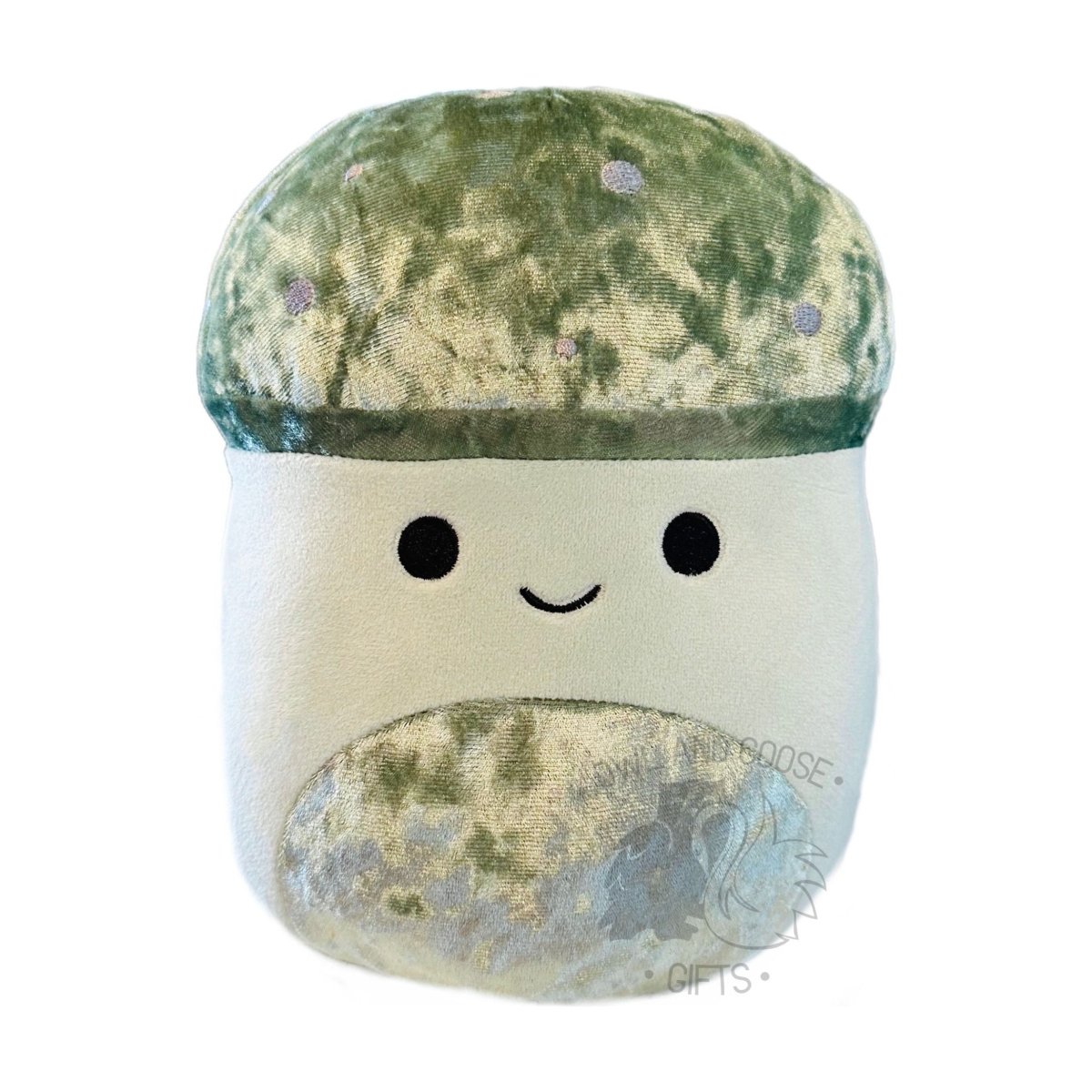 Squishmallow 5 Inch Ismail the Mushroom Velvet Squad Plush Toy - Owl & Goose Gifts