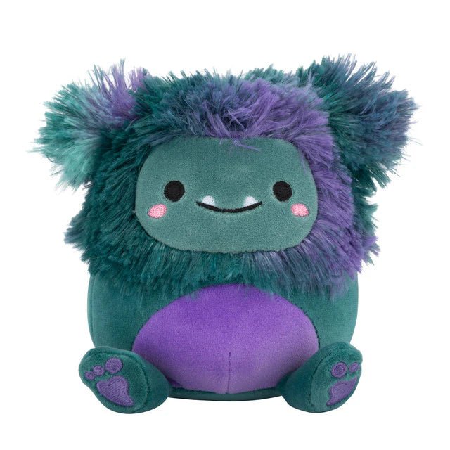Squishmallow 5 Inch JT the Blue and Purple Bigfoot Plush Toy - Owl & Goose Gifts