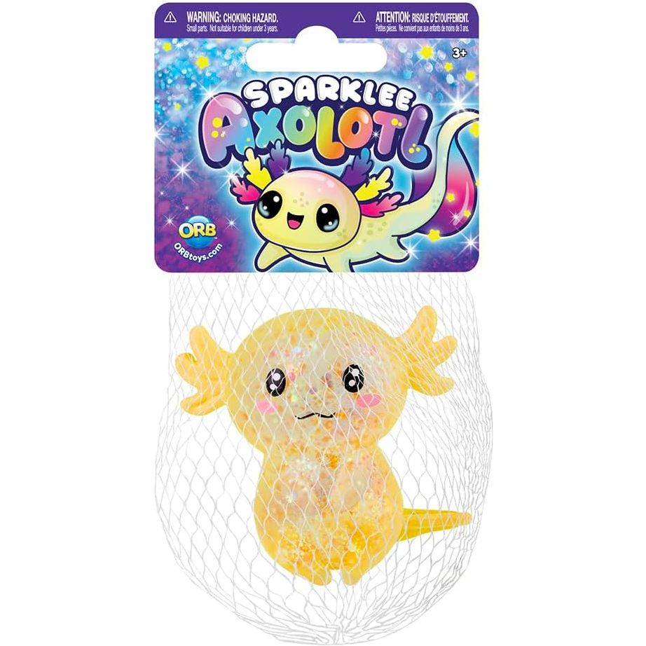 ORB Curiosities Sparklee Axolotl Squishy Sensory Toy