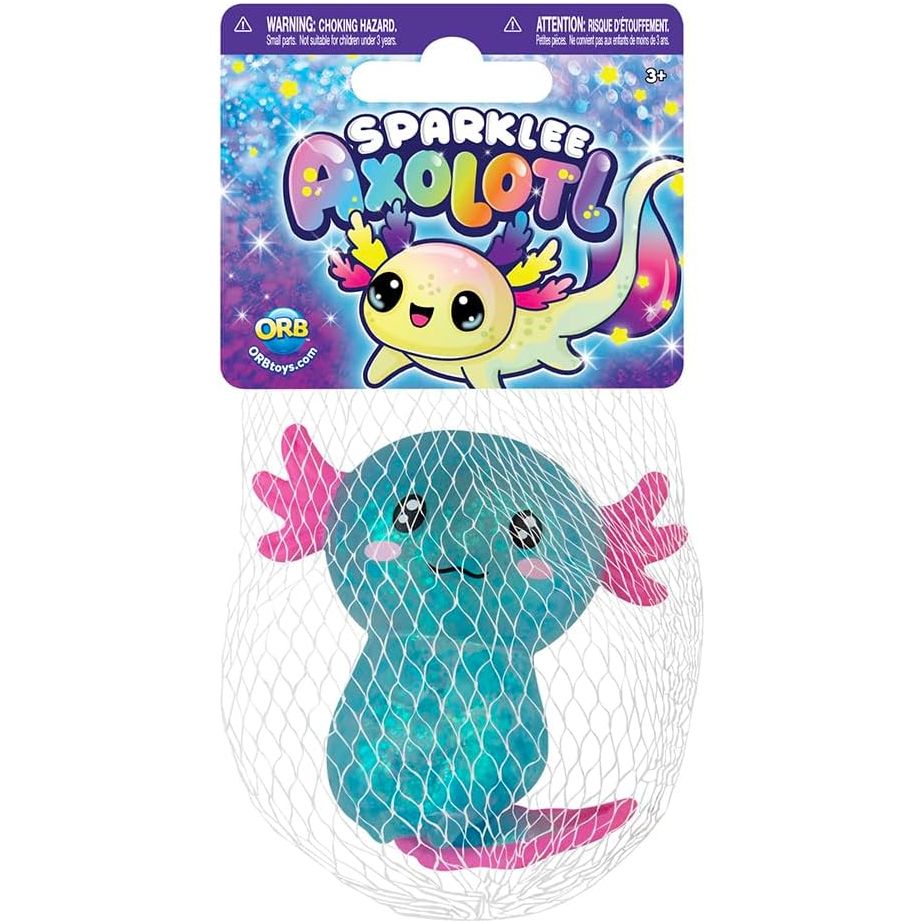 ORB Curiosities Sparklee Axolotl Squishy Sensory Toy