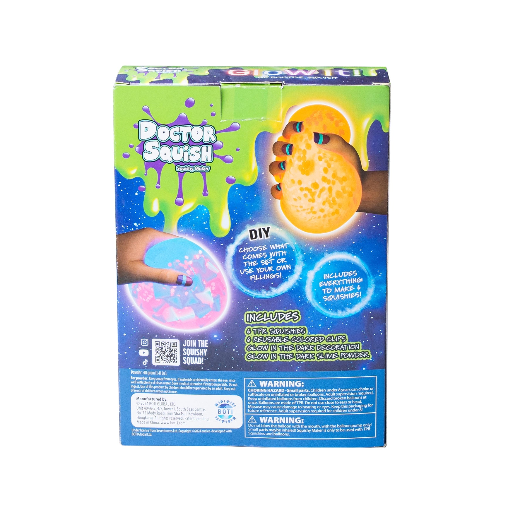 Doctor Squish Squishy Pack Refill - Glow It Edition