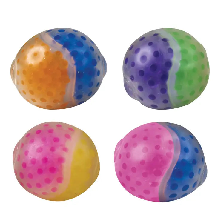 Double Color Boba Ball Water Squishy Toy 3 Inch - Sensory Fidget Toy