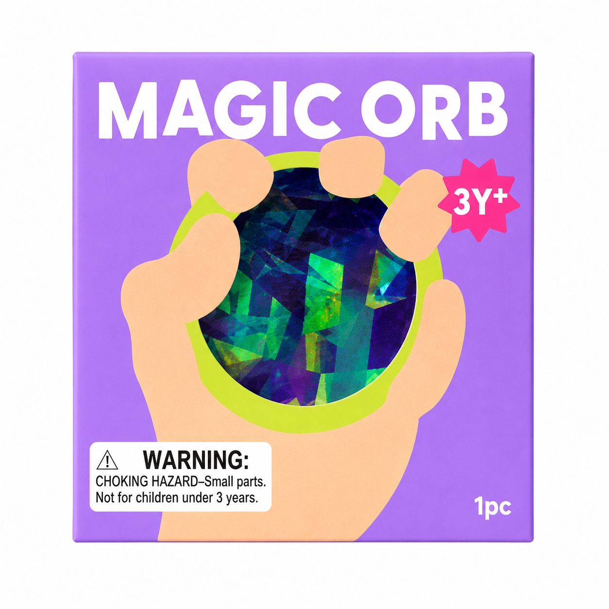 J'adore 2.5 Inch Magic Orb Squishy Fidget Sensory Toy - PURPLE