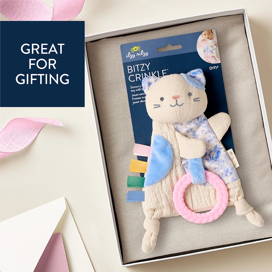 Itzy Ritzy Bitzy Crinkle™ Kitty Plush Teether Toy