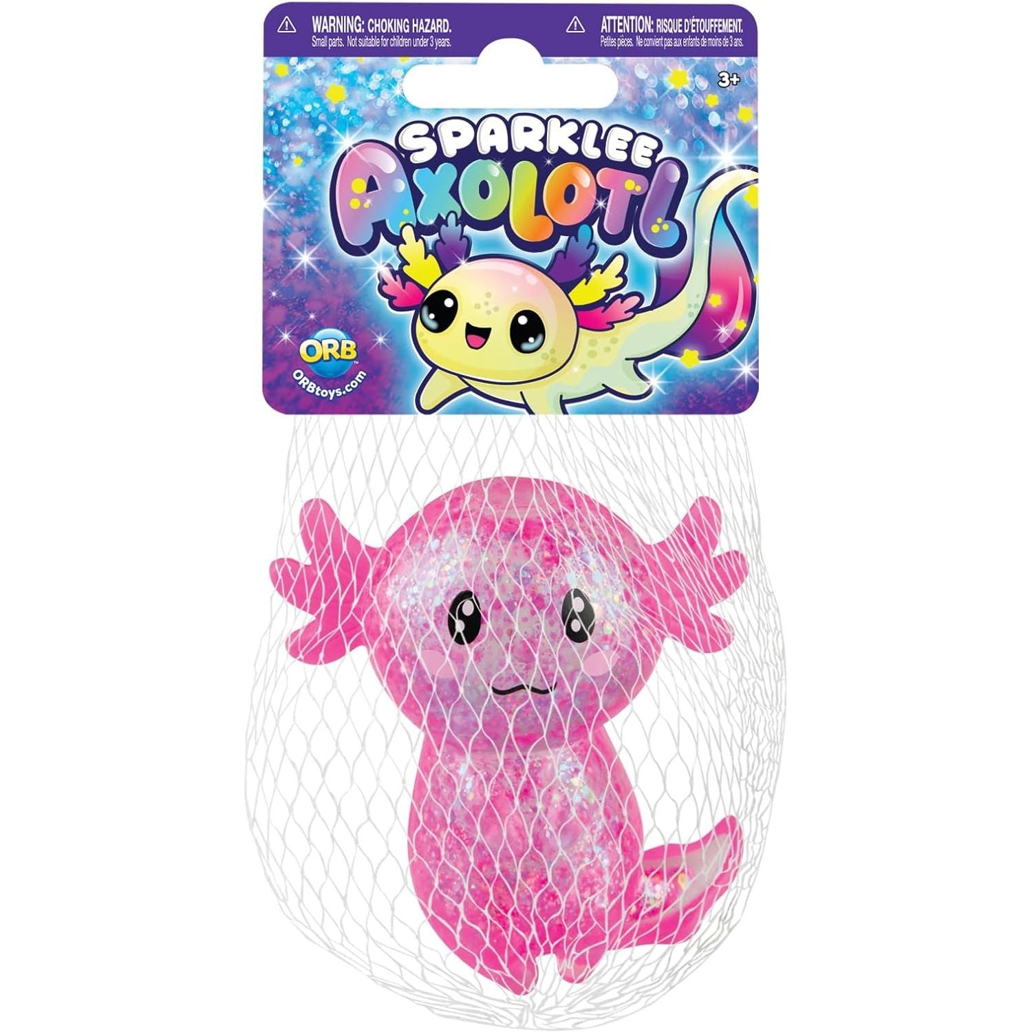 ORB Curiosities Sparklee Axolotl Squishy Sensory Toy