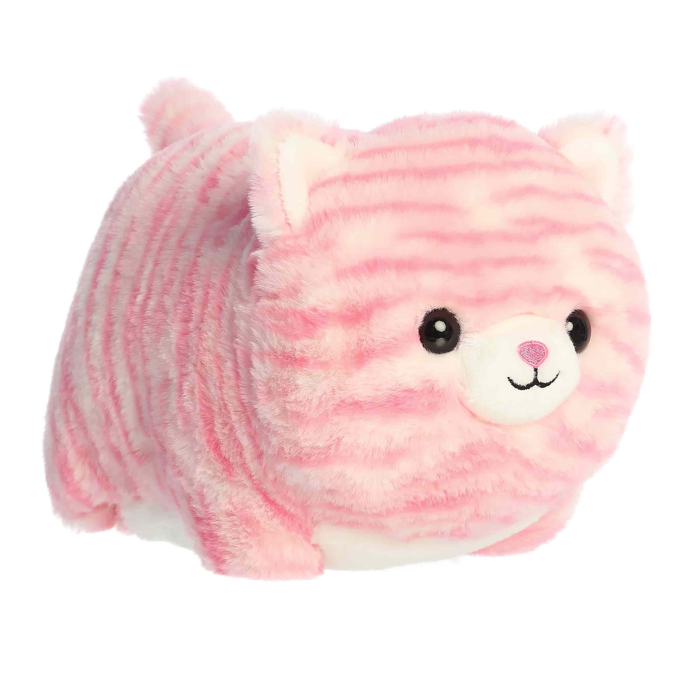 Aurora Plush Spudsters 10 Inch Taylor the Pink Tabby Cat Valentine Plush Toy
