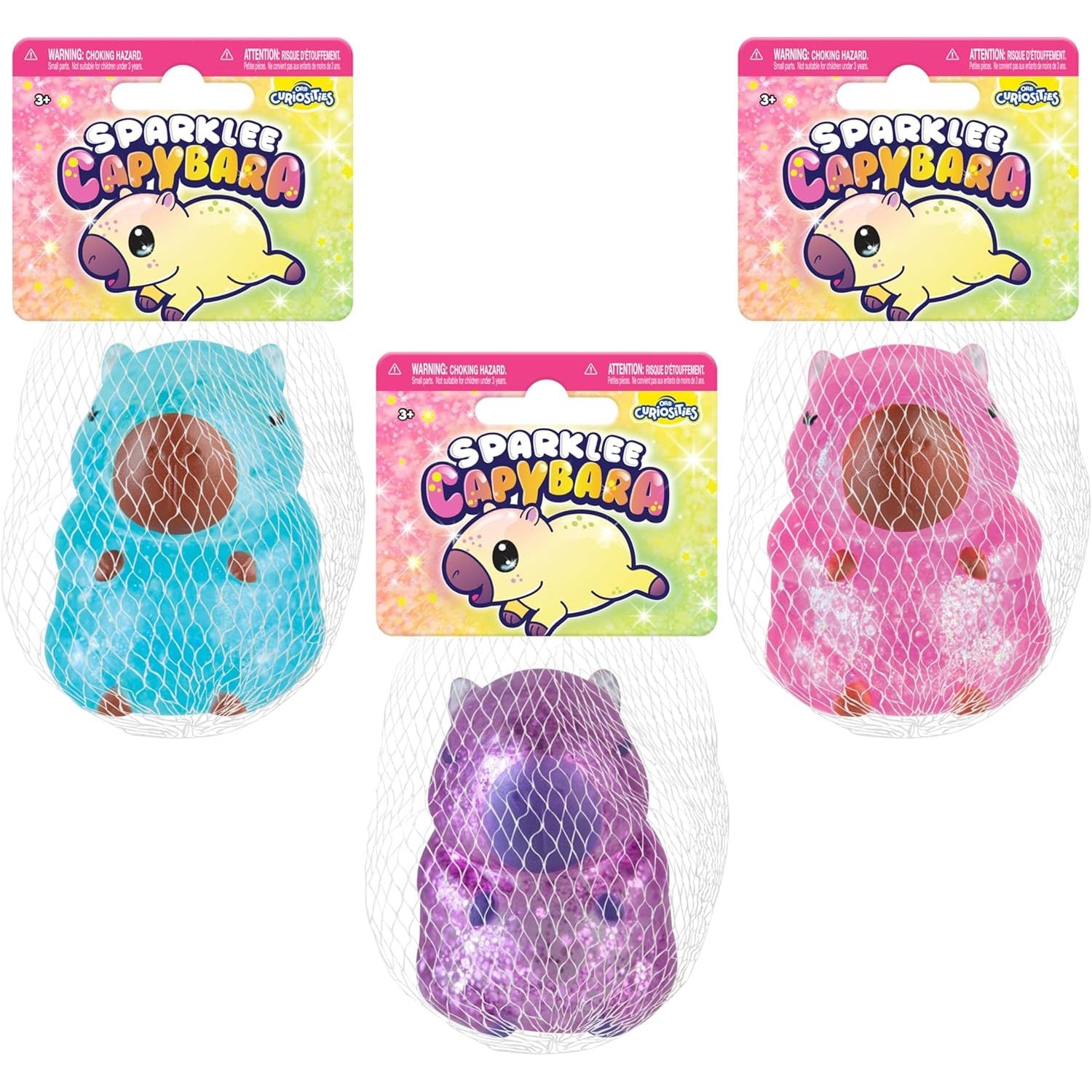 ORB Curiosities Sparklee Capybara Squishy Sensory Toy