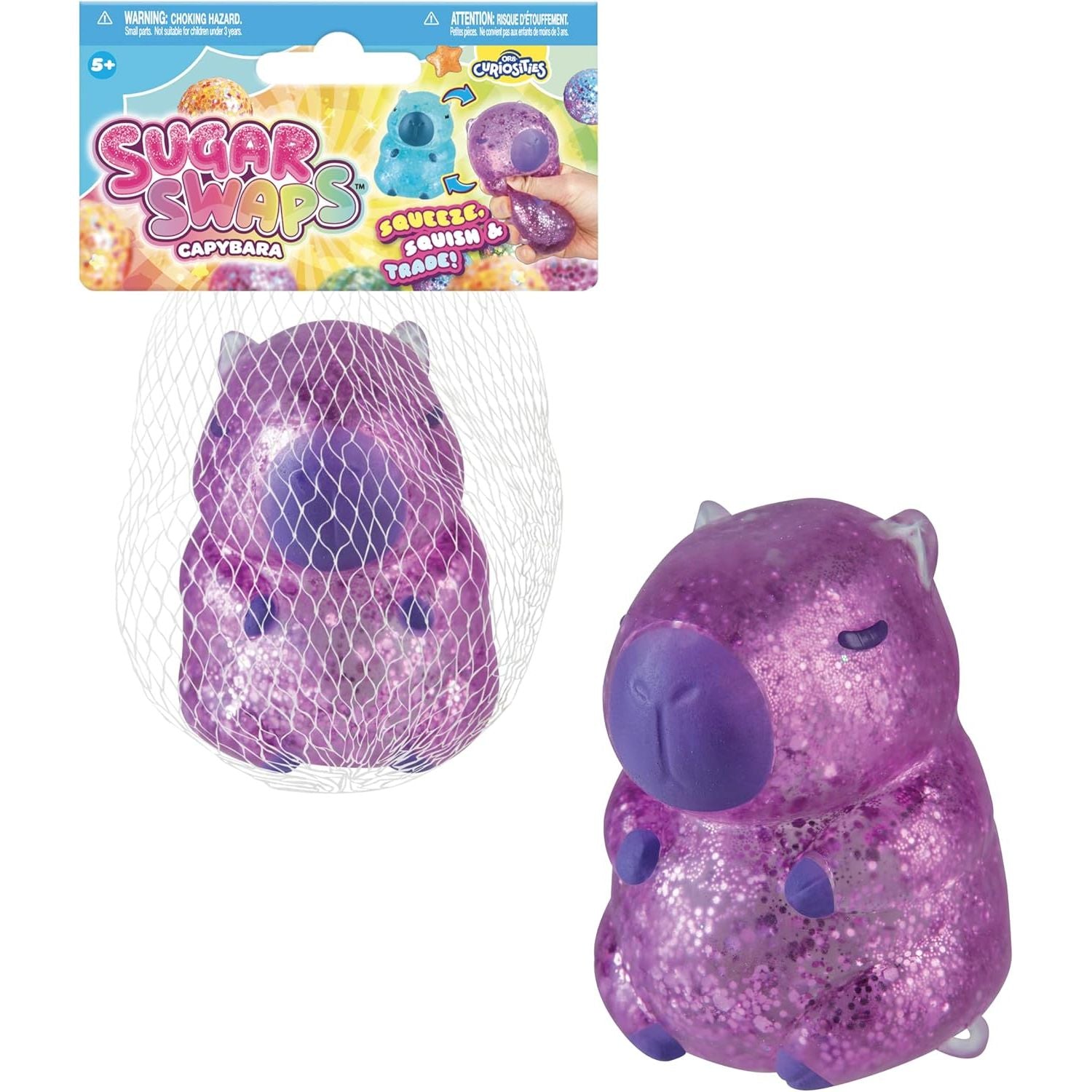 ORB 4 Inch Sugar Swaps™ Capybara Squishy Sensory Toy - Assorted