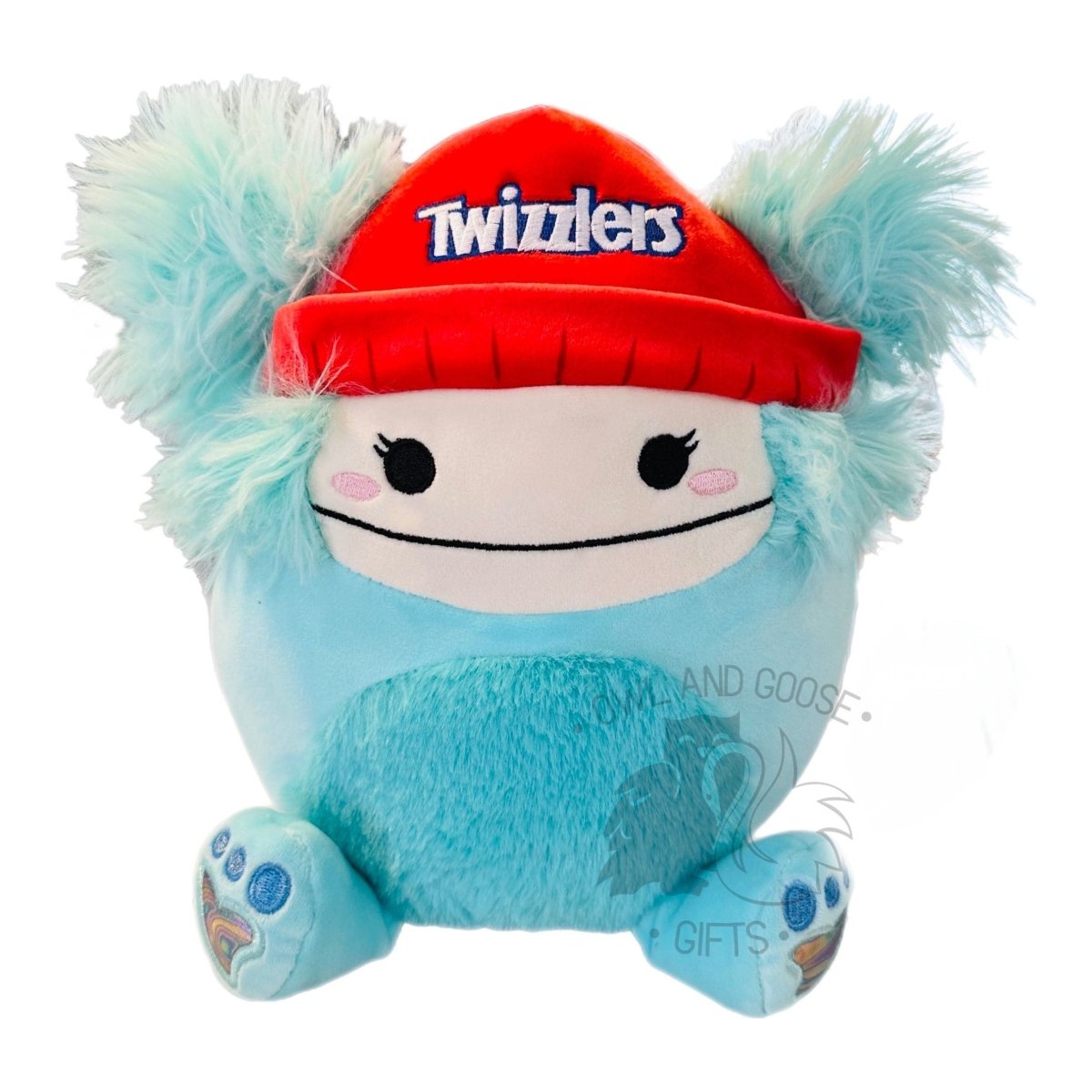 Squishmallow 8 Inch Joelle the Twizzlers Bigfoot Hershey's Squad Plush Toy - Owl & Goose Gifts