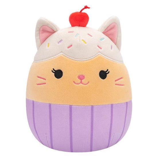 Squishmallow 8 Inch Miriam the Vanilla Cupcake Cat Plush Toy - Owl & Goose Gifts